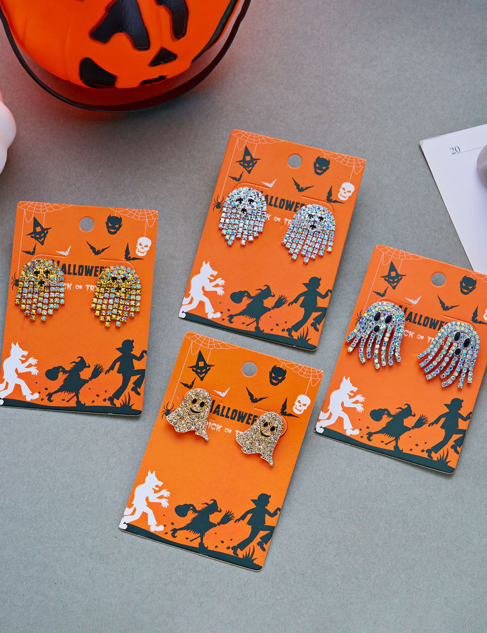 Ghost Stud Earrings - DippedShop Wholesale - #4163