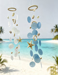 Handmade Spiral Starfish Sea Shell Wind Chime 6H7HLS222