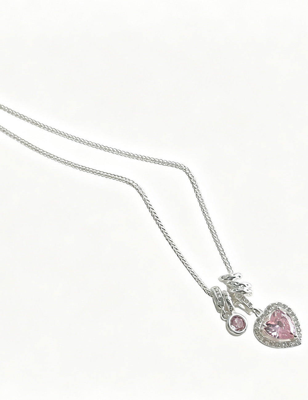 Cubic Zirconia Heart Pendant - DippedShop Wholesale - #8531