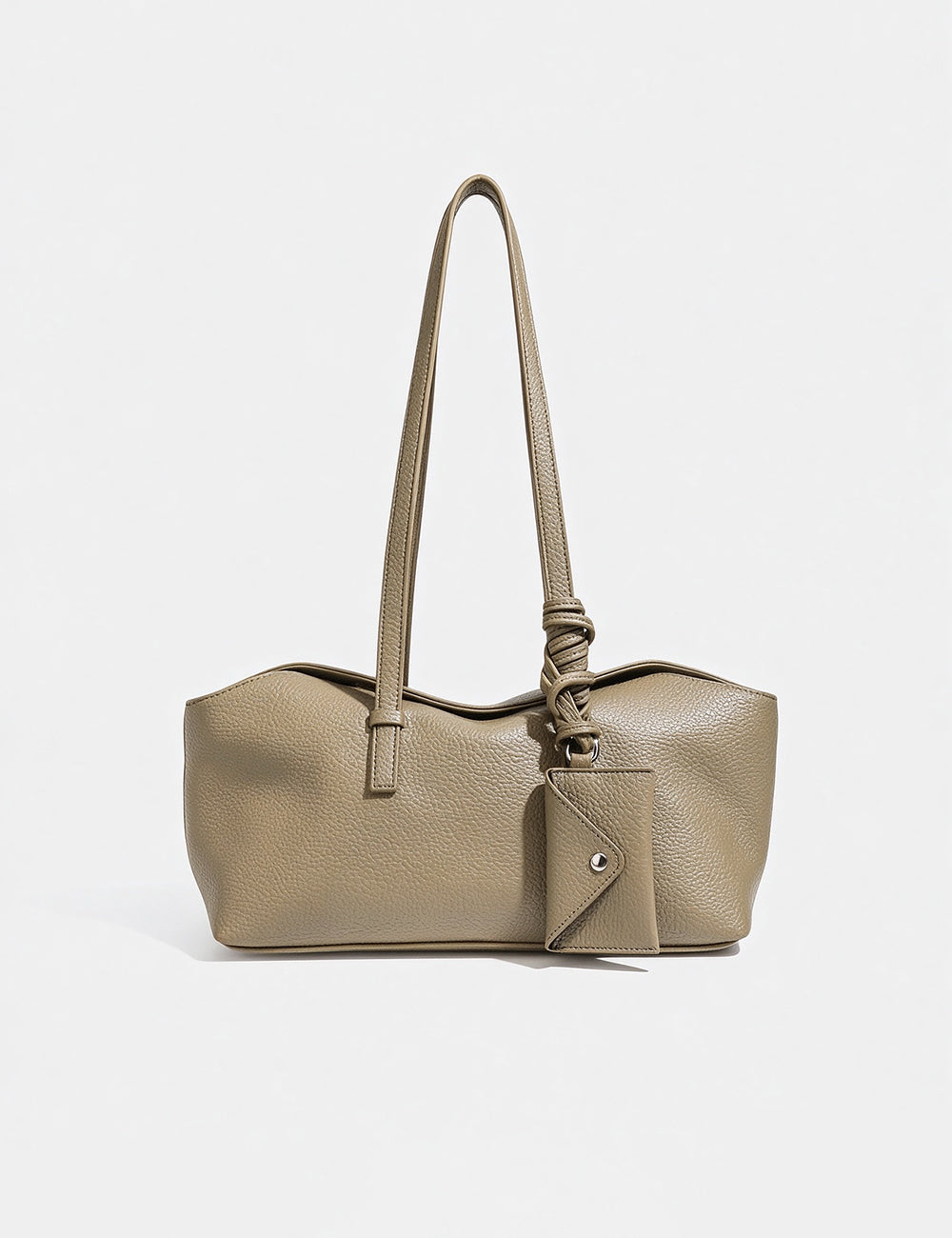 Minimalist Solid Color PU Leather Boston Bag 6W10BBG2406