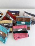 Striped Contrast Knit Scarf - DippedShop Wholesale - #7683