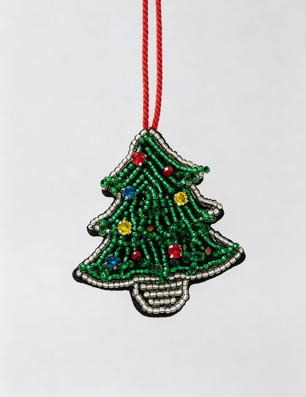 Colorful Rhinestones Christmas Tree Pendant Bag Charm 6W10BBC786