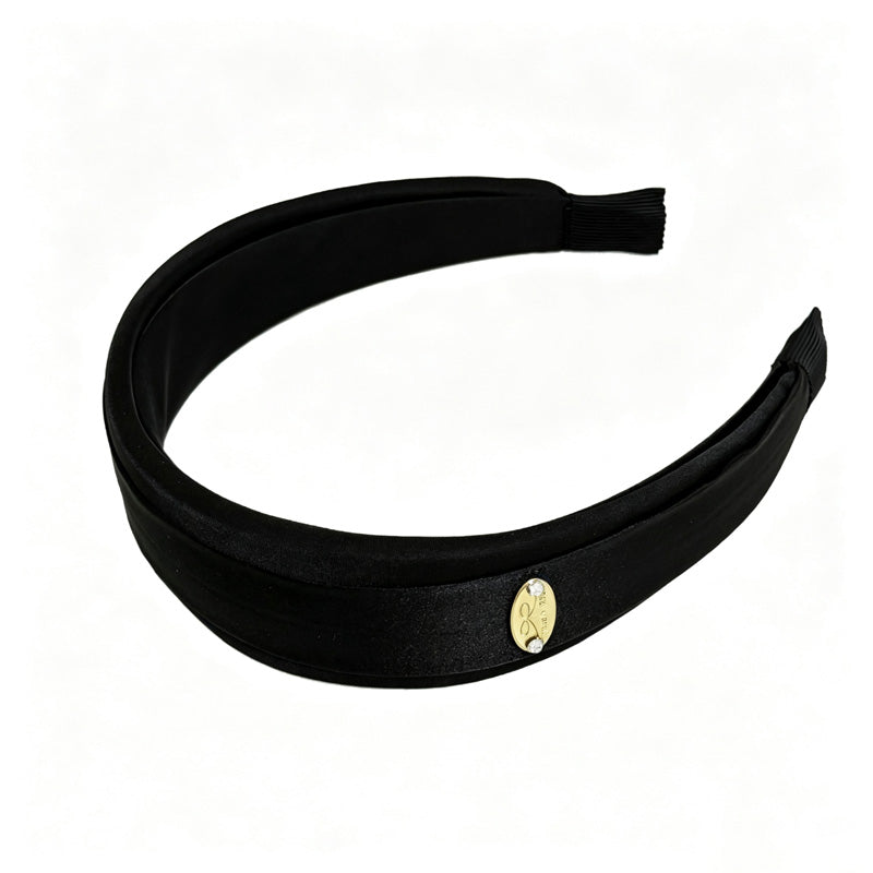 Elegant Solid Color Satin Wide Headband 6W6HBD325