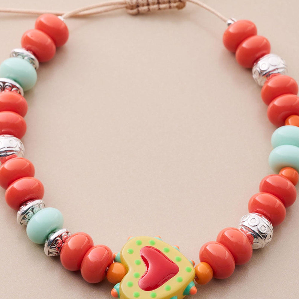 Heart Beaded Bracelet - DippedShop Wholesale - #2147