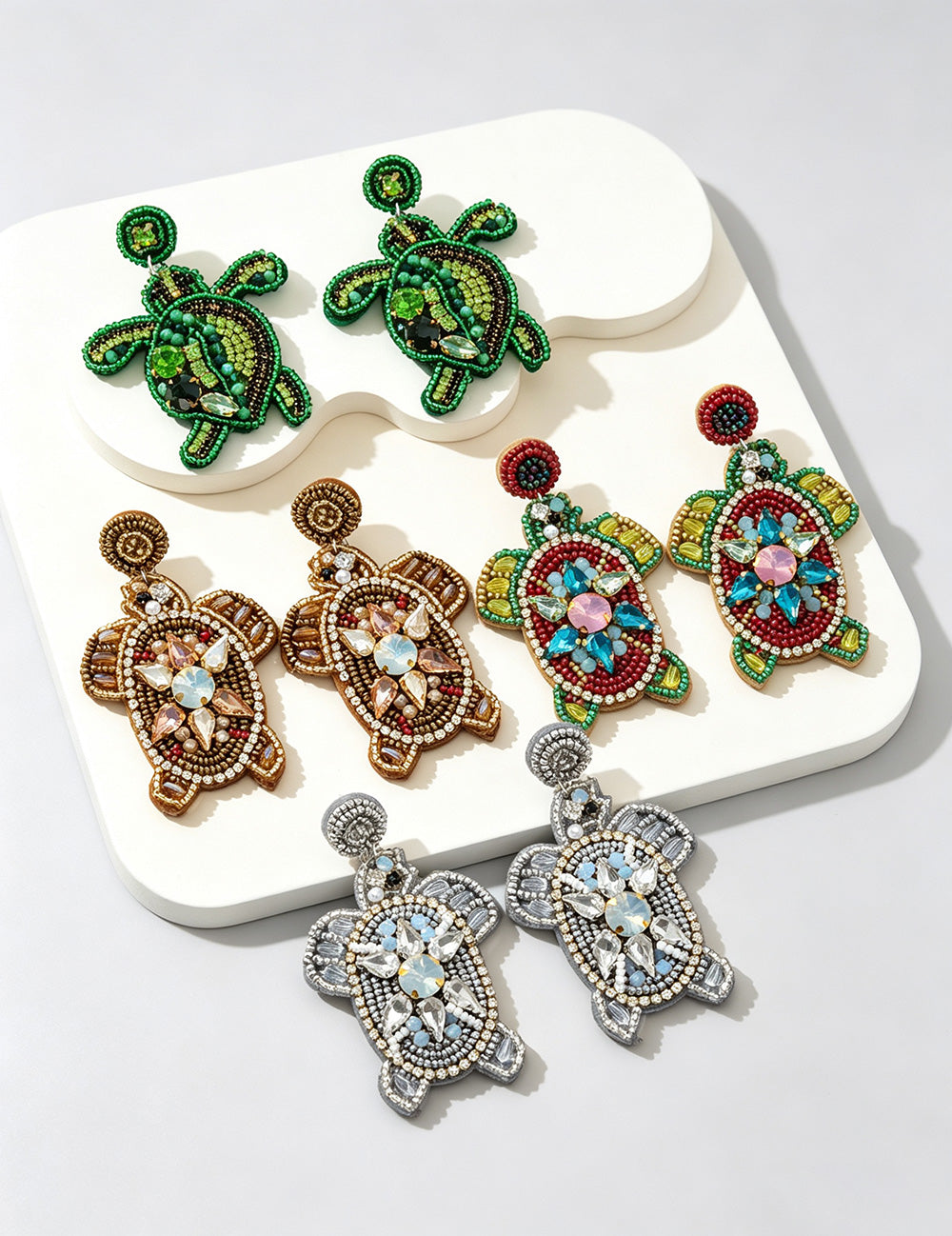 Tortoise Pendant Dangle Earrings - DippedShop Wholesale - #8931