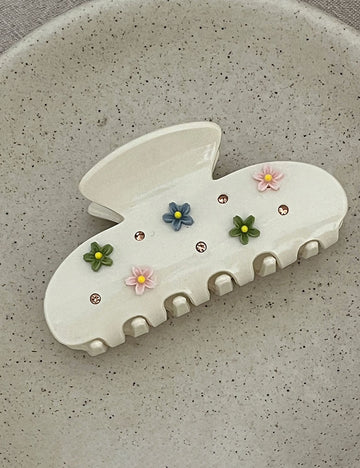 Sweet Colorful 3D Flower Acetate Hair Claw 6W6HCP1273