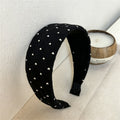 Fashion Heart Print Wide Fabric Headband 6W6HBD318