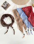 Boho-Style Star Cashew Print Silk Scarf 6W6NSI209