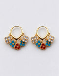 Vintage Gold Plated Four-Leaf Clover Hoop Earring 6W6JER814