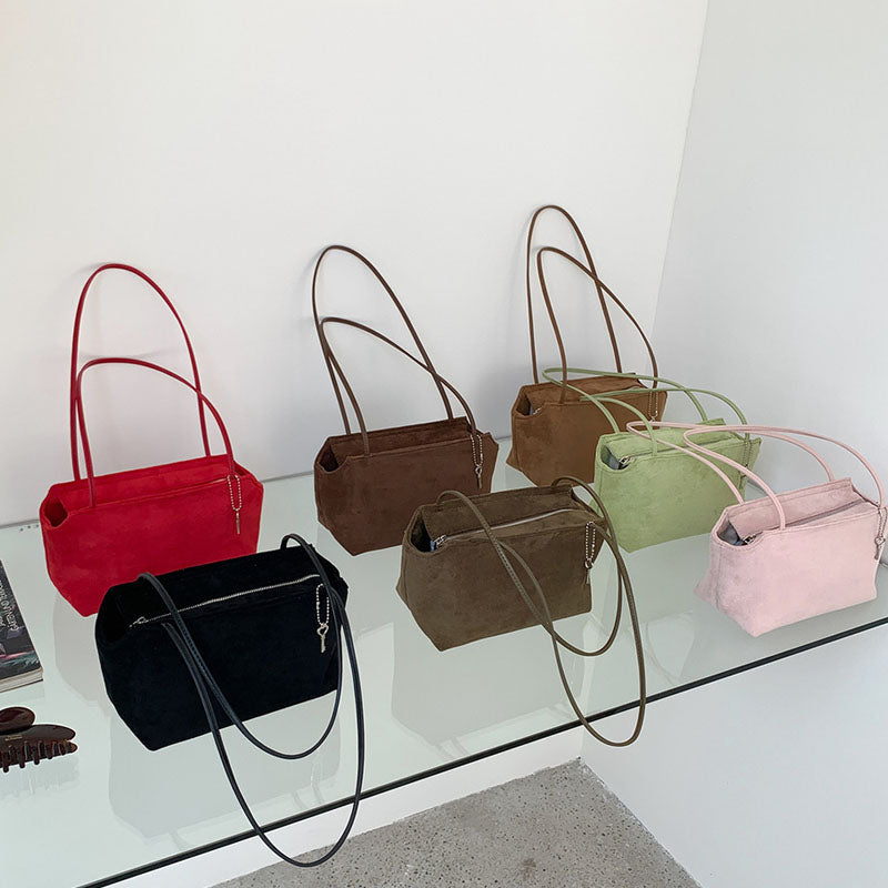 Retro Suede Mini Square Shoulder Bag 6W10BBG1872