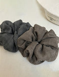 Minimalist Plaid Print Hair Scrunchies 6W6HSR381