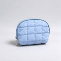 Minimalist Solid Color Quilt Shell Cosmetic Bag 6C5CO271