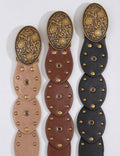 Trendy Wide Disc Concho Waist Cowgirl Belt 6W6JBT221