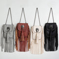 Boho Studded Tassel Mini Crossbody Bag 6W10BBG2407