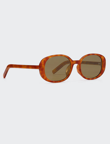 Vintage Oval Frame Polarized Lightweight Sunglasses MK2PPIM6W6GSG205