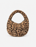 Vintage Leopard Print Ruched Puffer Cloud Bag 6W10BBG1803