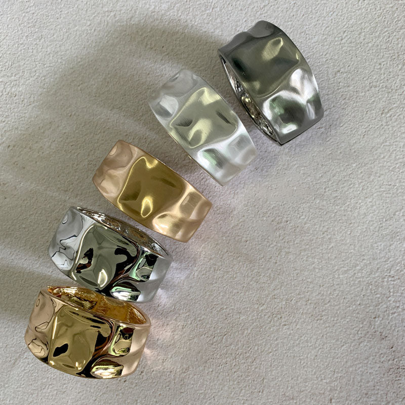 Chunky Irregular Gold Plated Statement Bracelet 6W6JBR578