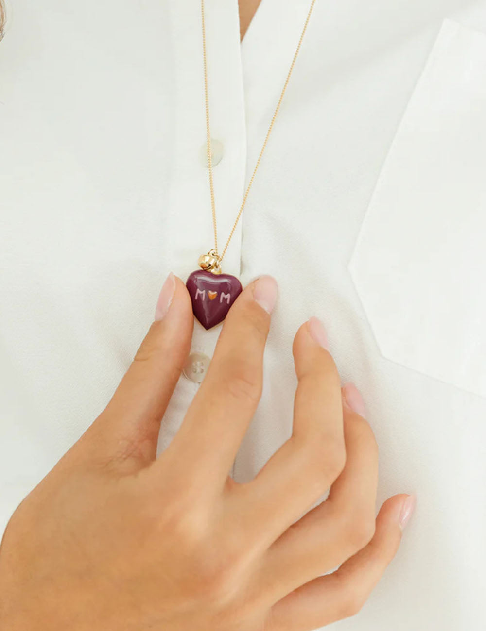 Chic Heart Pendant Choker Necklace 6W6JNC637