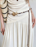 Boho Starfish Shell Beaded Braided Waist Belt 6W6JBT197