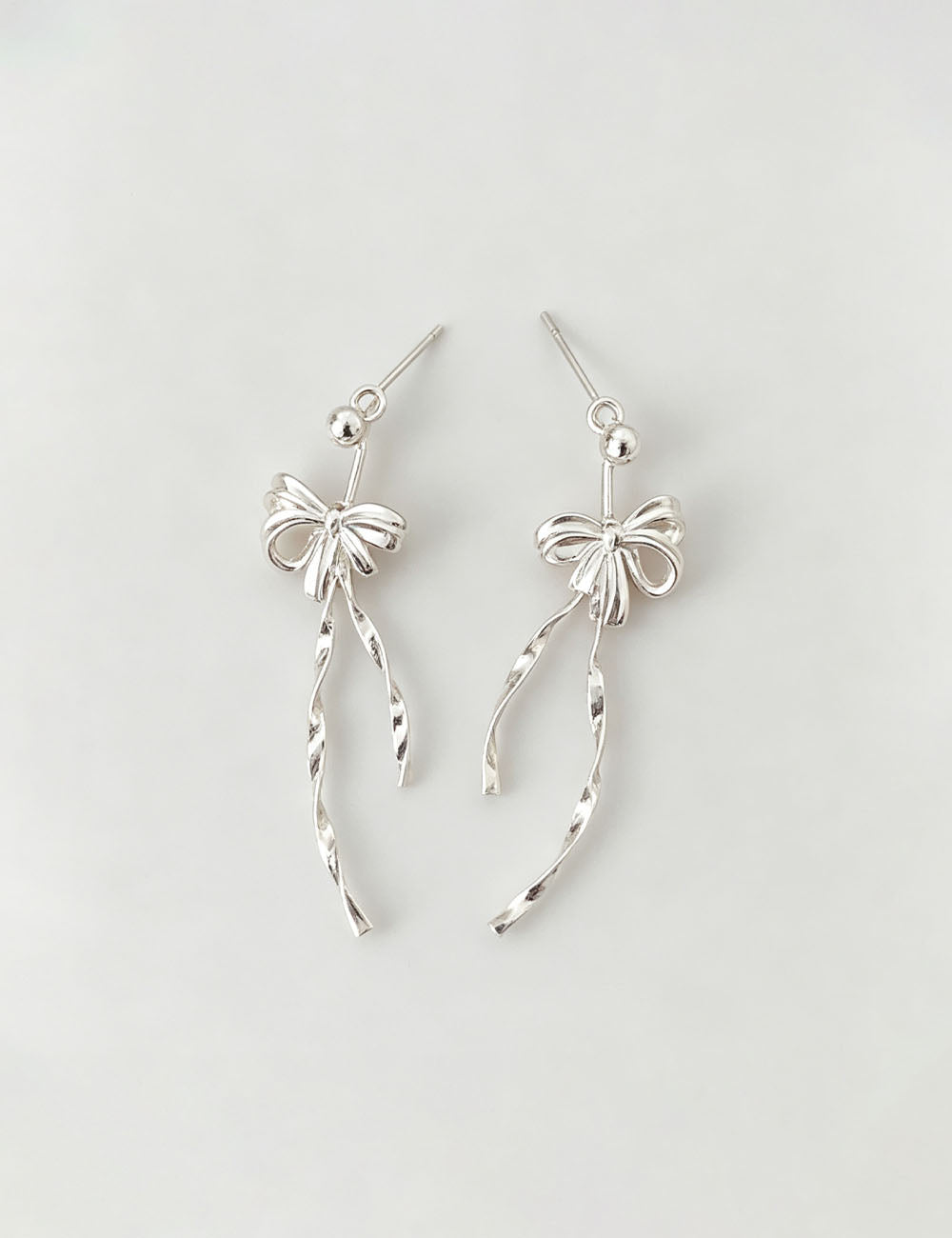 Bowknot Tassel Stud Earrings - DippedShop Wholesale - #3219