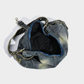 Vintage Splice Washed Denim Studded Underarm Bag 6W10BBG1340