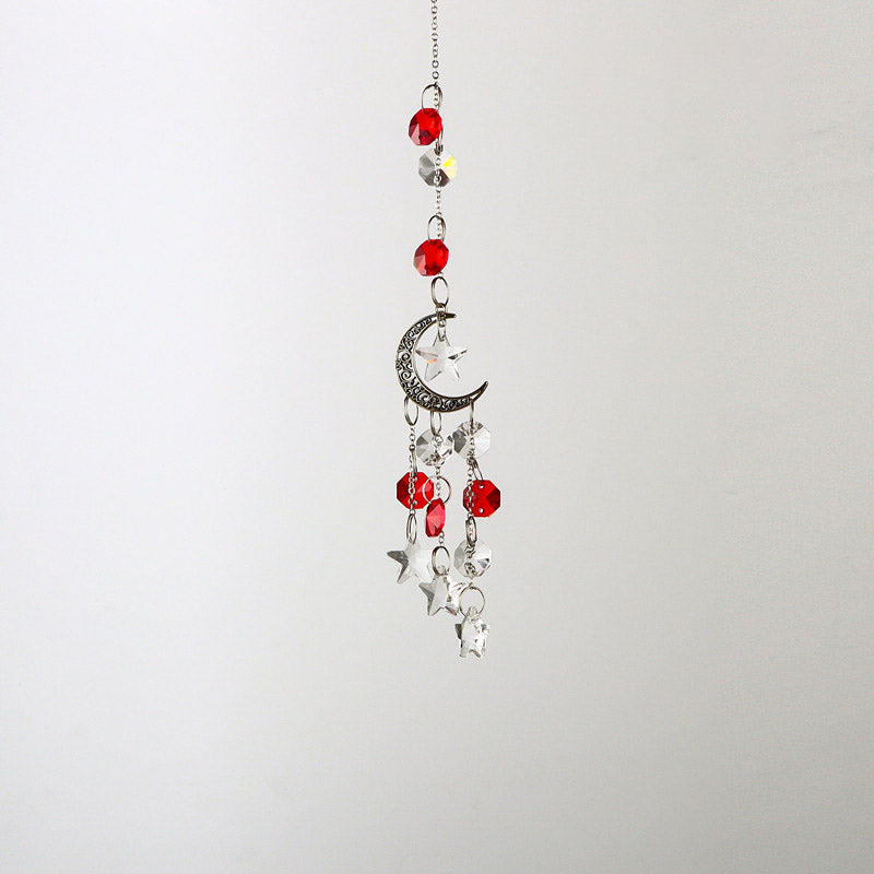 Moon Star Crystal Tassel Suncatchers - DippedShop Wholesale - #3795
