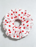 Sweet Layered Polka Dot Stripe Ruffle Scrunchie 6W6HSR469