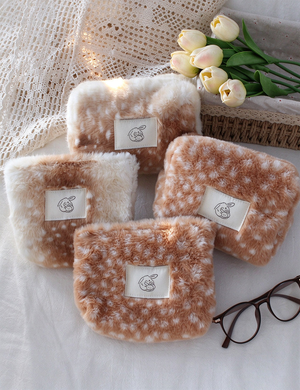 Plush Portable Cosmetic Bag - DippedShop Wholesale - #6899