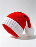 Christmas Chunky Knit Winter Warm Beanie with Pompom 6W6HAT831