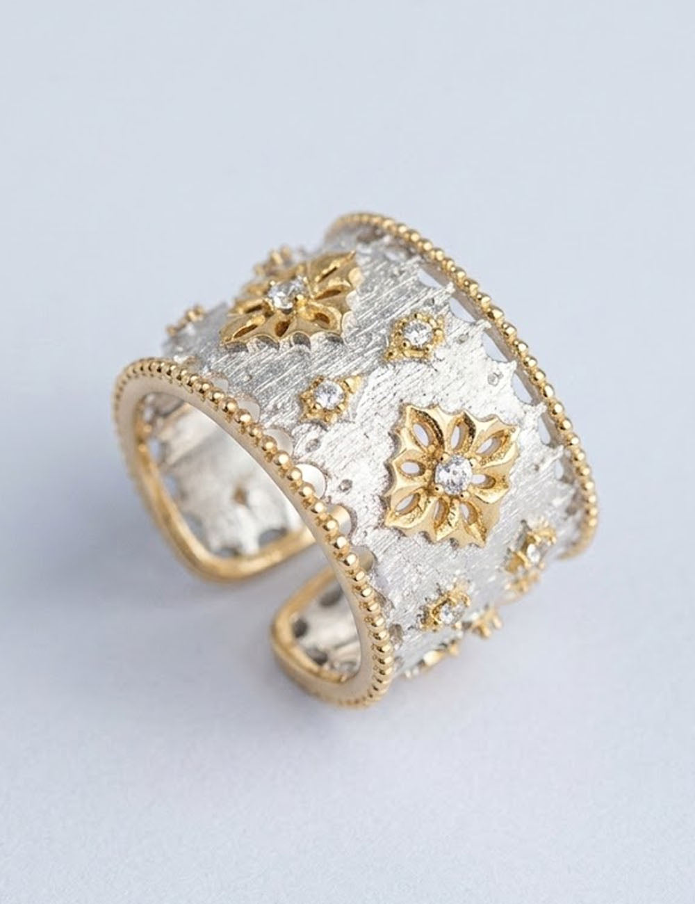 Hollow Lace Floral Ring - DippedShop Wholesale - #7187