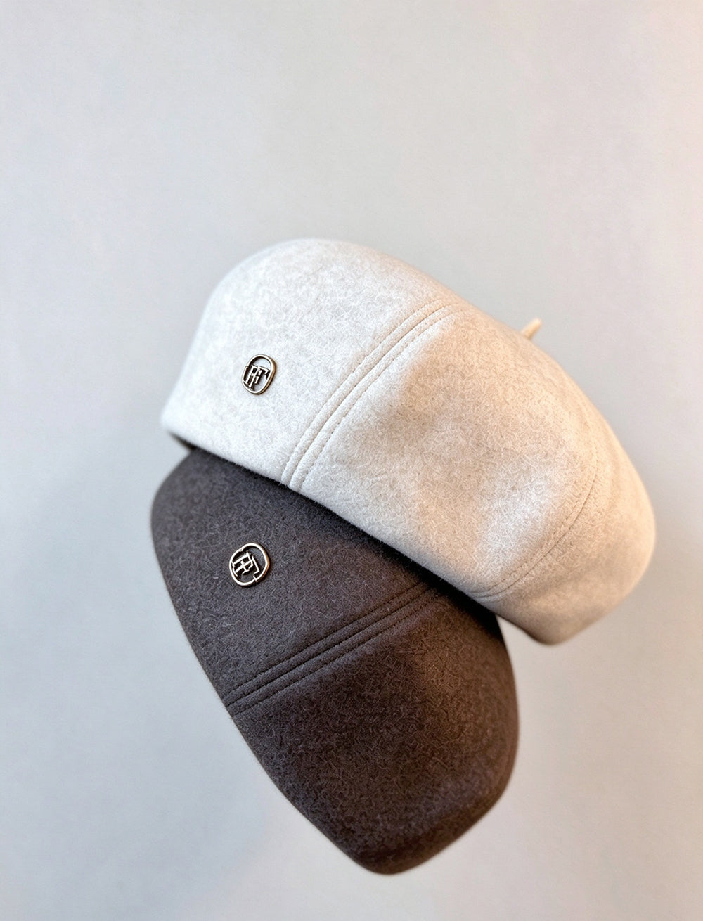 Metal Badge Beret Hat - DippedShop Wholesale - #9251