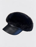 Faux Fur Newsboy Cap - DippedShop Wholesale - #3779