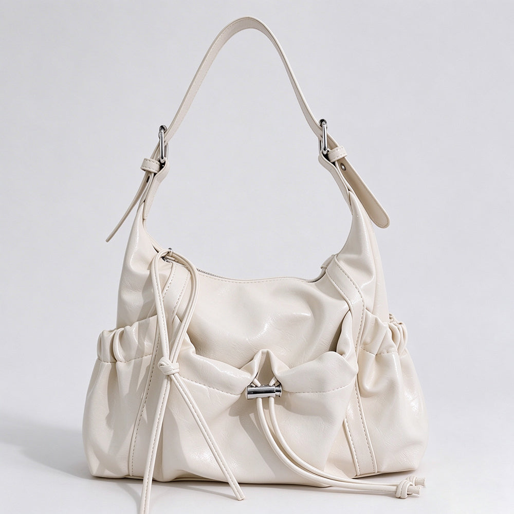 Vintage Drawstring Multiple Pocket Shoulder - DippedShop Wholesale - #7411