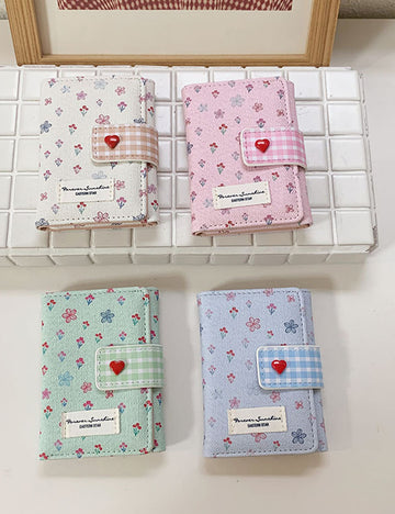 Sweet Floral Print Mini Coin Purse Wallet 6S10BWB122