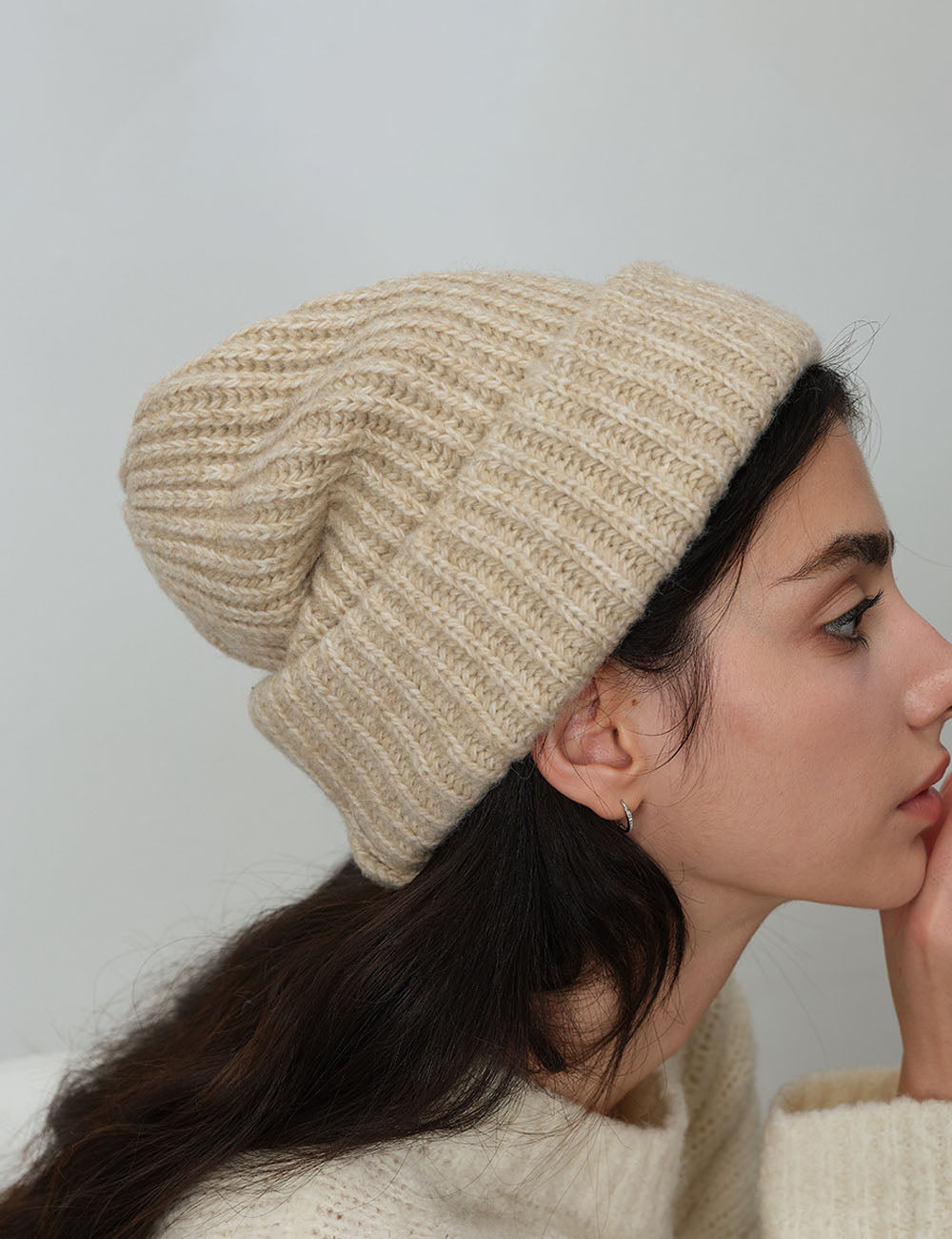 Wool Blend Knit Beanie - DippedShop Wholesale - #4419