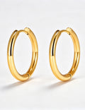 Minimalist Gold Plated Hoop Earring 6W6JER574