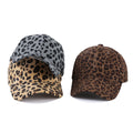 Trendy Corduroy Leopard Print Baseball Cap 6W6HAT821