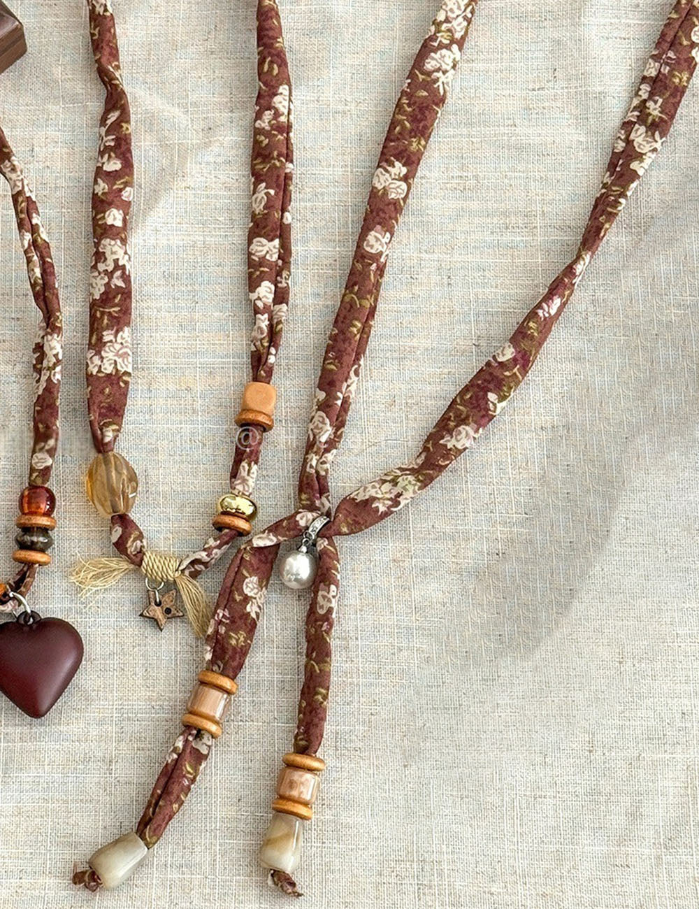 Beaded Silk Necklace - DippedShop Wholesale - #4995