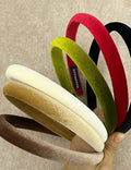Classic Solid Color Velvet Slim Headband 6W6HBD293