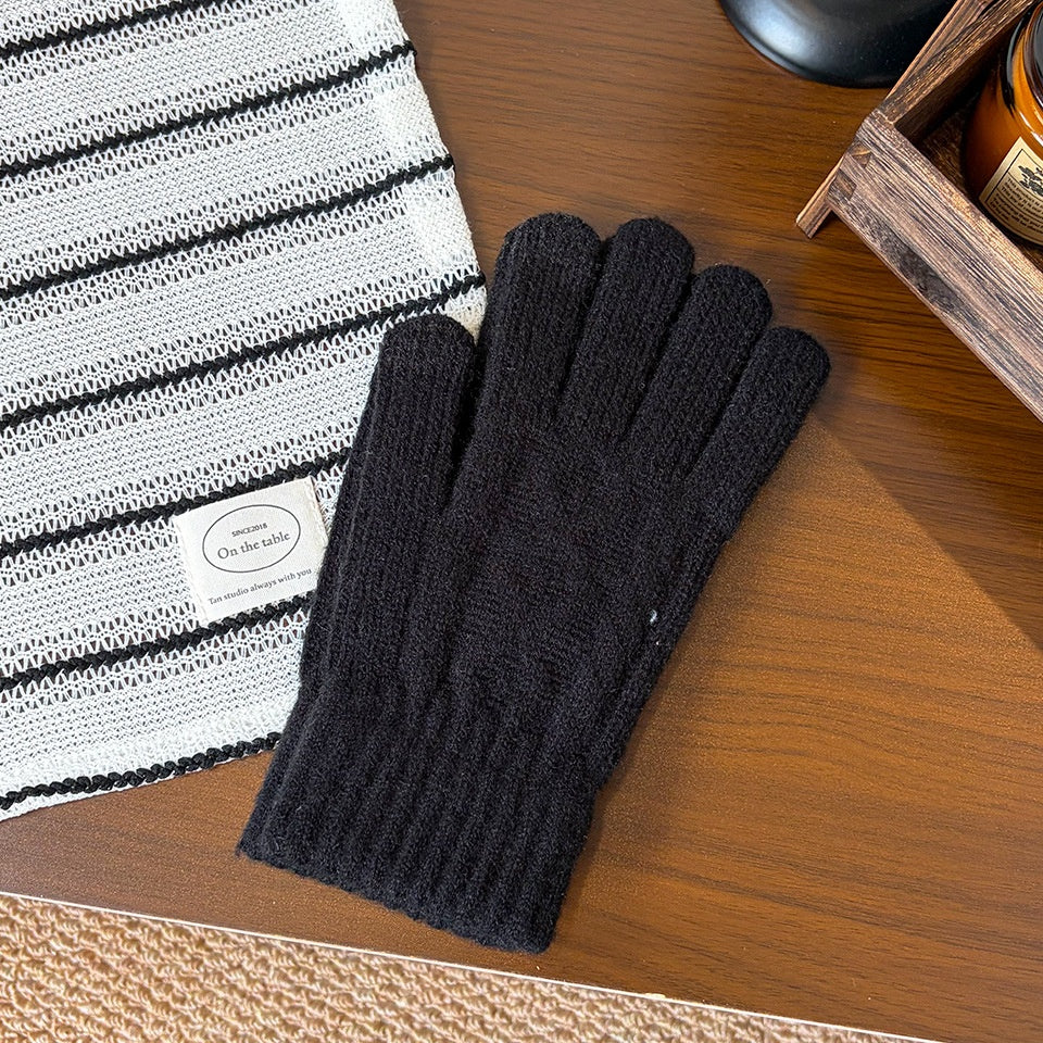 Minimalist Solid Color Touch Screen Warm Gloves 6W6GLO81