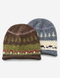 Vintage Jacquard Weave Knit Beanie Hat 6W6HAT720