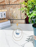 Gold Concentric Circles Sun Crystal Suncatcher 6H7HLS228