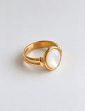 Oval Gemstone Statement Ring - DippedShop Wholesale - #7235