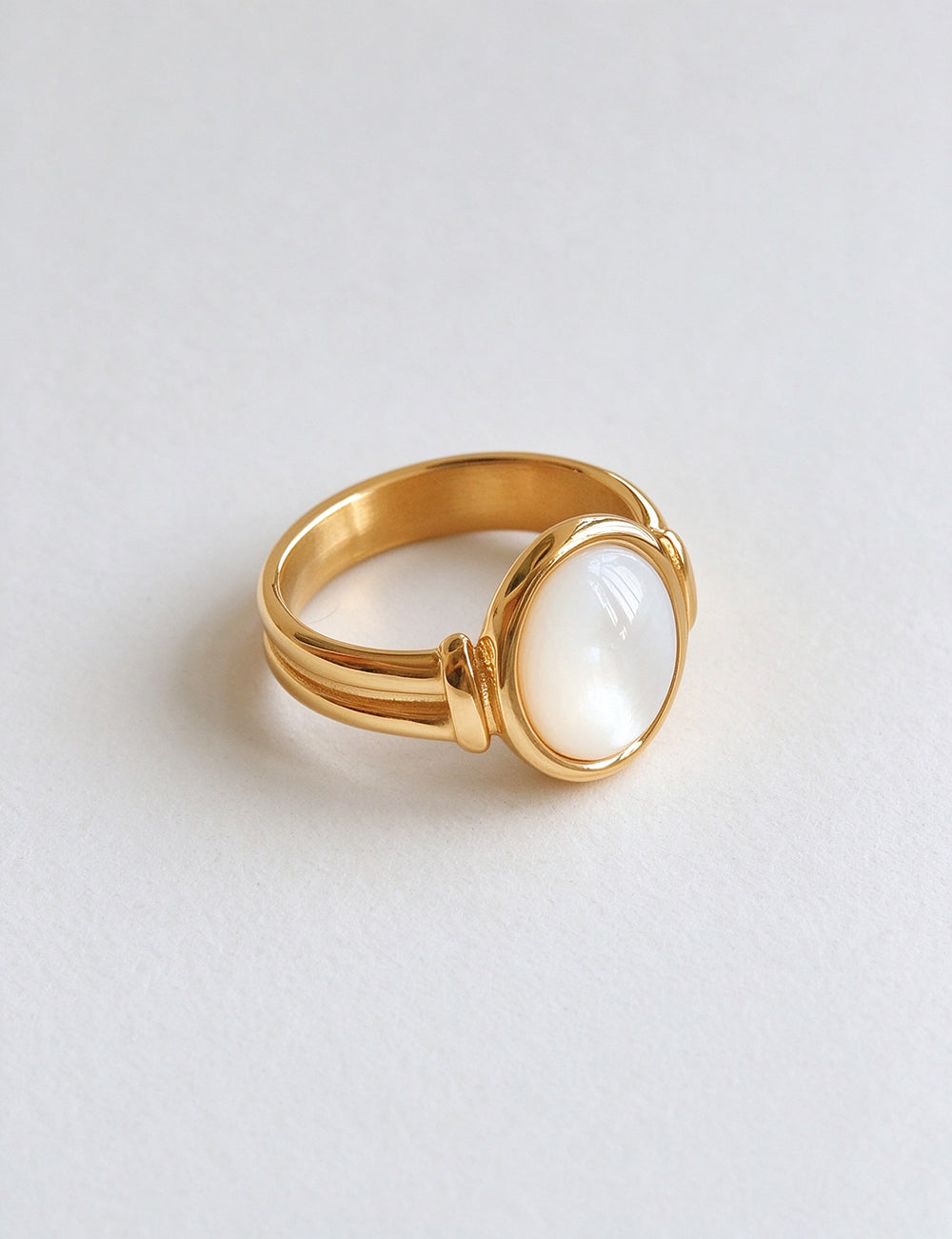 Oval Gemstone Statement Ring - DippedShop Wholesale - #7235