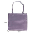 Minimalist Solid Color Satin Handbag 6W10BBG1344