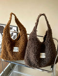 Lamb Wool Underarm Bag - DippedShop Wholesale - #2291