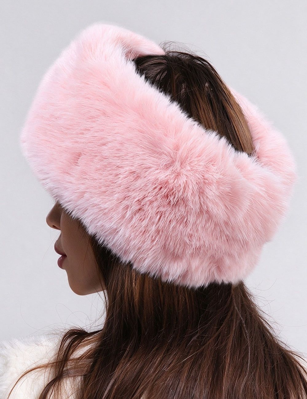 Faux Fur Earmuff Headband - DippedShop Wholesale - #0803