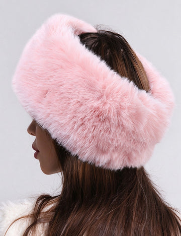 Faux Fur Earmuff Headband - DippedShop Wholesale - #0803