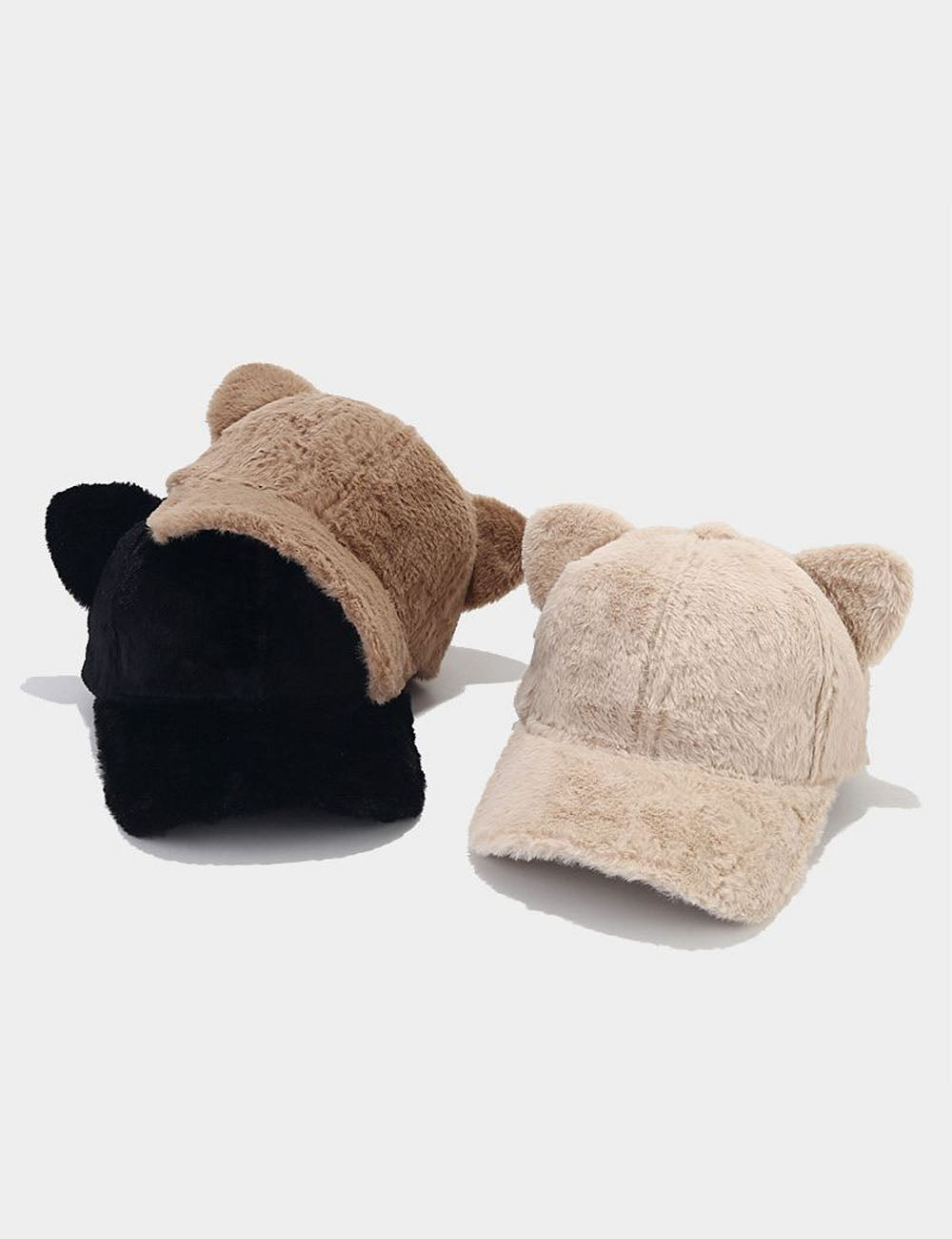 Plush Cat Ears Baseball Cap - DippedShop Wholesale - #0851