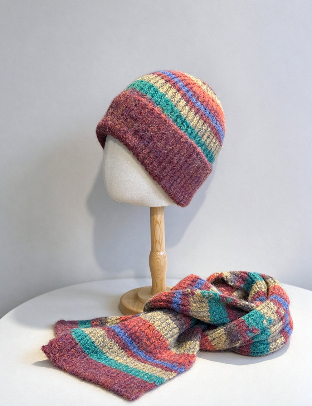 Knit Hat Scarf Set - DippedShop Wholesale - #3907